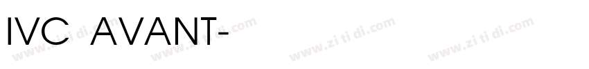 IVC AVANT字体转换